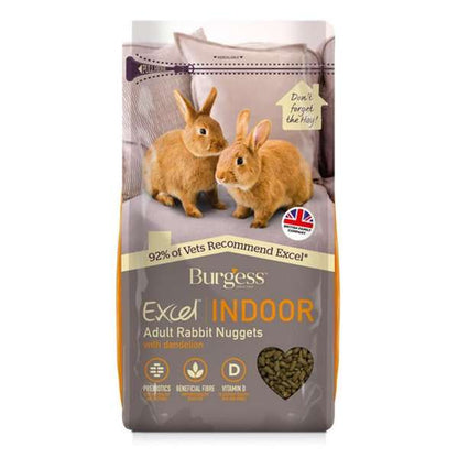 Burgess Excel Adult Indoor Rabbit Nuggets