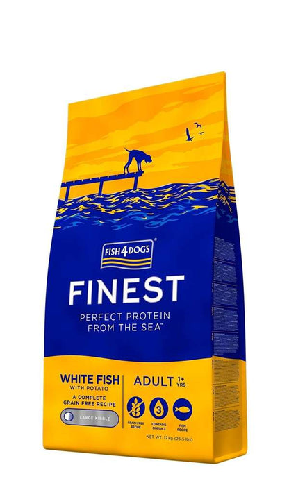 Fish4Dogs Finest Adult Whitefish Large Kibble