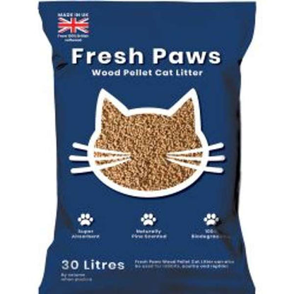 Fresh Paws Wood Cat Litter 30 Litre