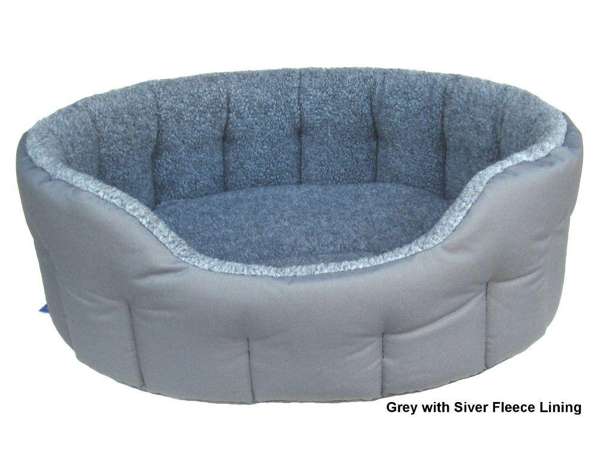 P&L Premium Oval Drop Fronted Bolster Dog Bed