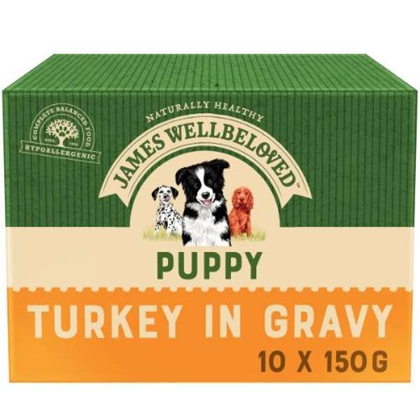 James Wellbeloved Turkey & Rice Puppy Pouch
