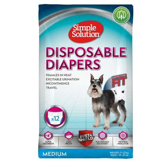 Simple Solution Disposable Diaper Medium