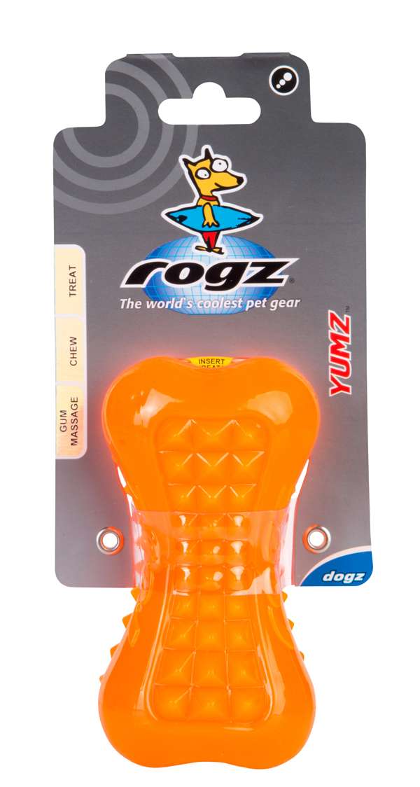 Rogz Yumz Treat Toy Orange Medium