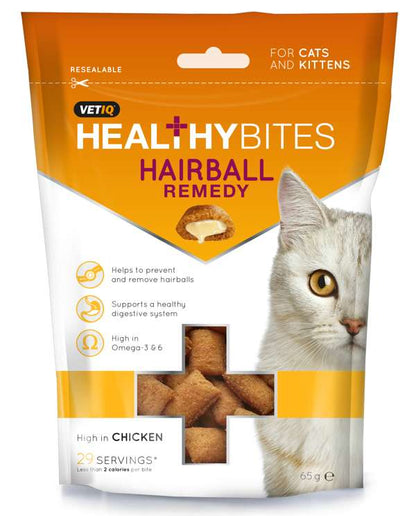 VETIQ Healthy Bites Hairball Remedy Cat Treats 8 x 65g