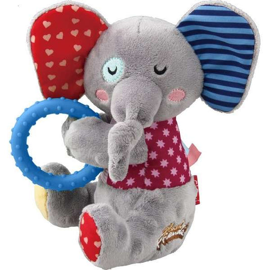 Gigwi Plush Friends Squeaker & Ring Elephant For Puppy & Dogs