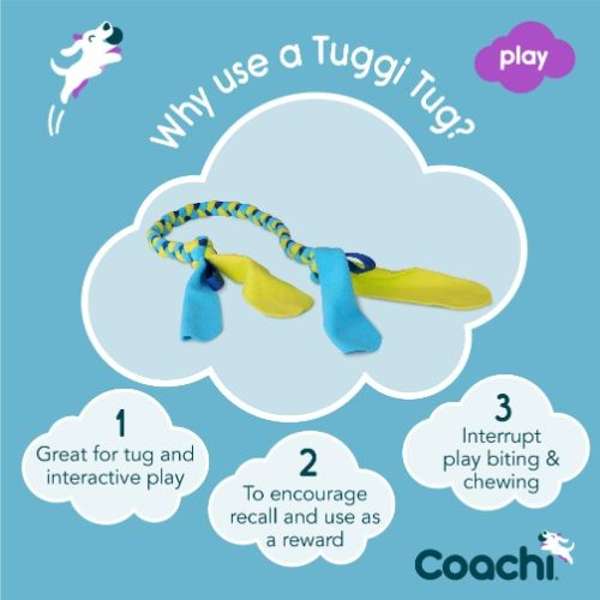 Tuggi Coachi Tuggi Tug Navy/Lime/Light Blue – Time for Paws