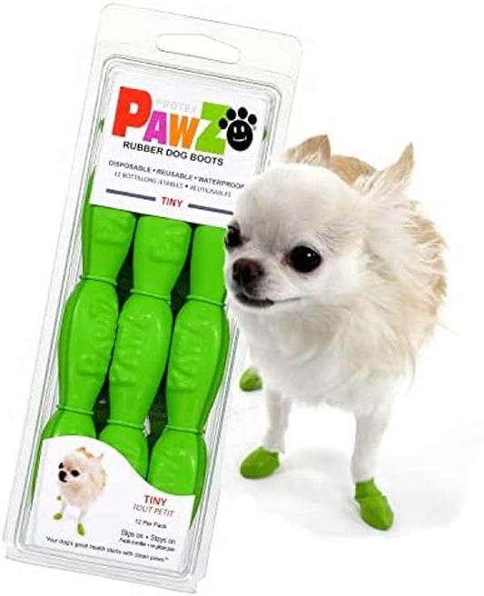 Pawz Dog Boots Lime Tiny