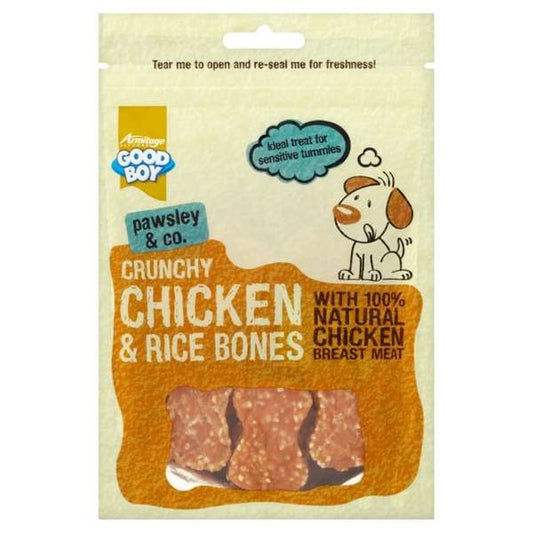 Good Boy Crunchy Chicken With Rice Bones 100g