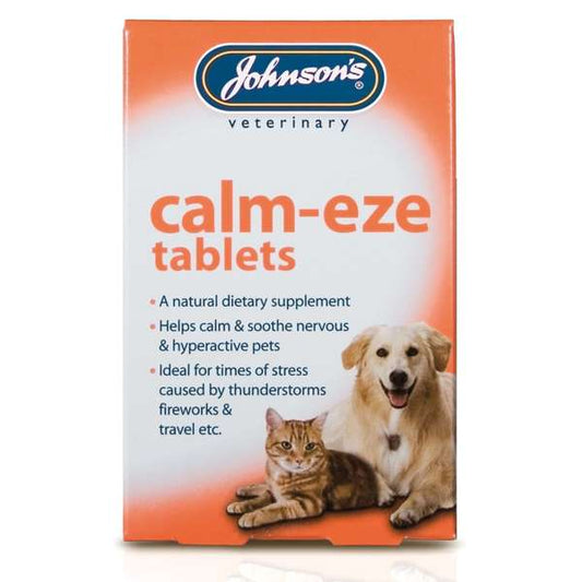Johnson's Veterinary Calm Eze Tablets Cats & Dogs - Pack of 36
