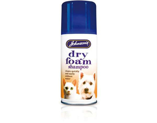 Johnsons Vet Dry Foam Aerosol Shampoo