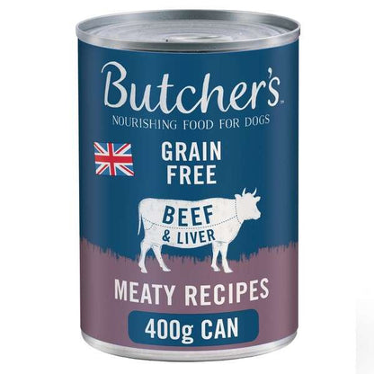 Butchers Can Beef & Liver In Jelly 12 x 400g