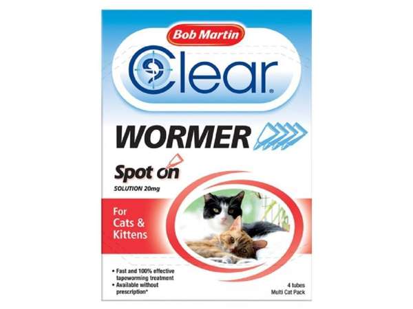 Bob Martin Clear Wormer Tablets For Cats