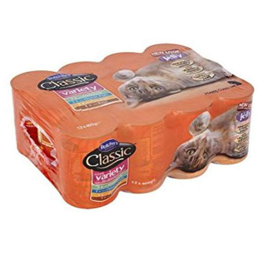 Butchers Classic Cat Can Variety Mixed 12 x 400g