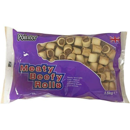 Pointer Meaty Beefy Rolls 1.5kg