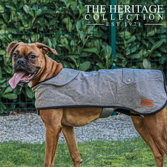 Ancol Heritage Herringbone Dog Coat Brown