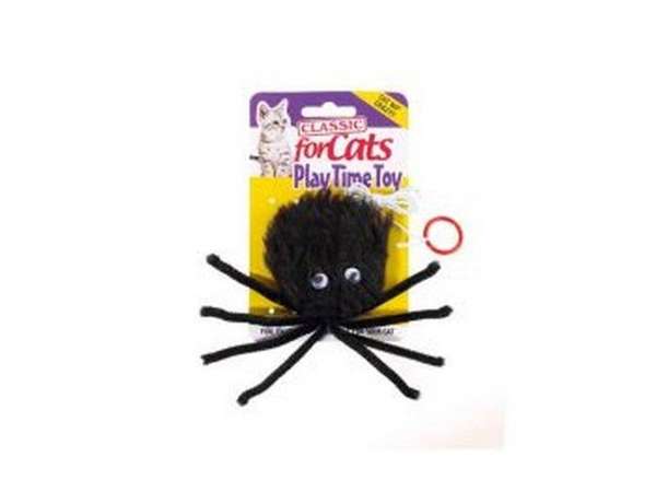 Classic Furry Spider Cat Toy 180mm