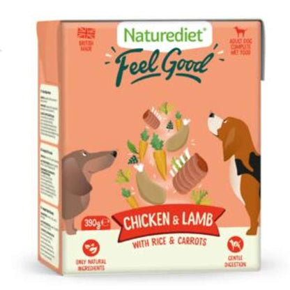 Naturediet Feel Good Chicken & Lamb 18  x 390g