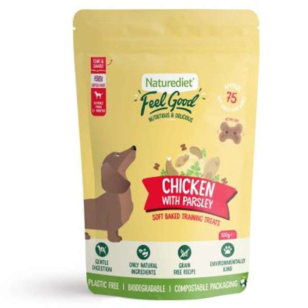 Naturediet Soft Baked Training Treats Chicken With Parsley 100g in