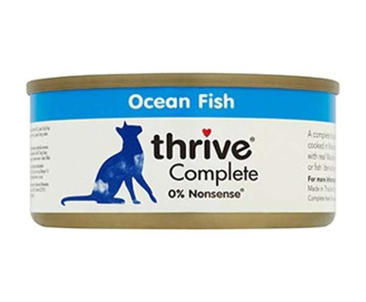 Thrive Cat Cans - 100% Complete Ocean Fish 75g x 12