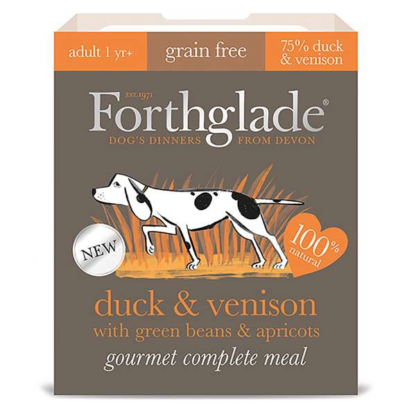 Forthglade Gourmet Grain Free Duck & Venison & Green Beans & Apple 7 x 395g