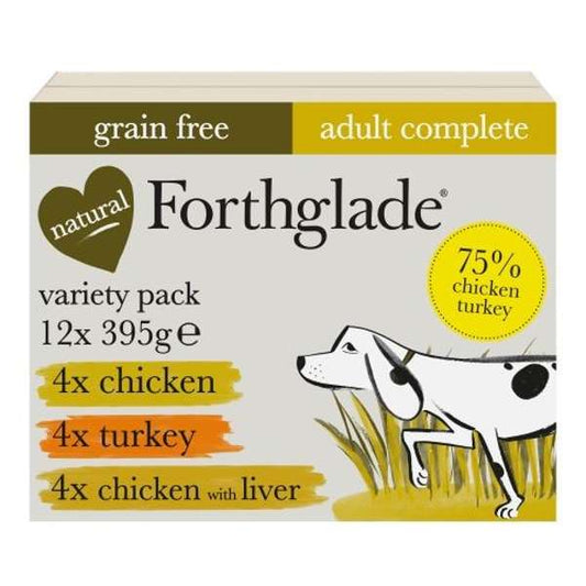 Forthglade Complete Grain Free Adult Poultry Multipack 12 x 395g