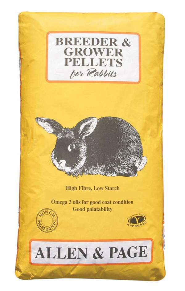 Allen & Page Rabbit Breeder Grower Pellets 20kg – Time for Paws