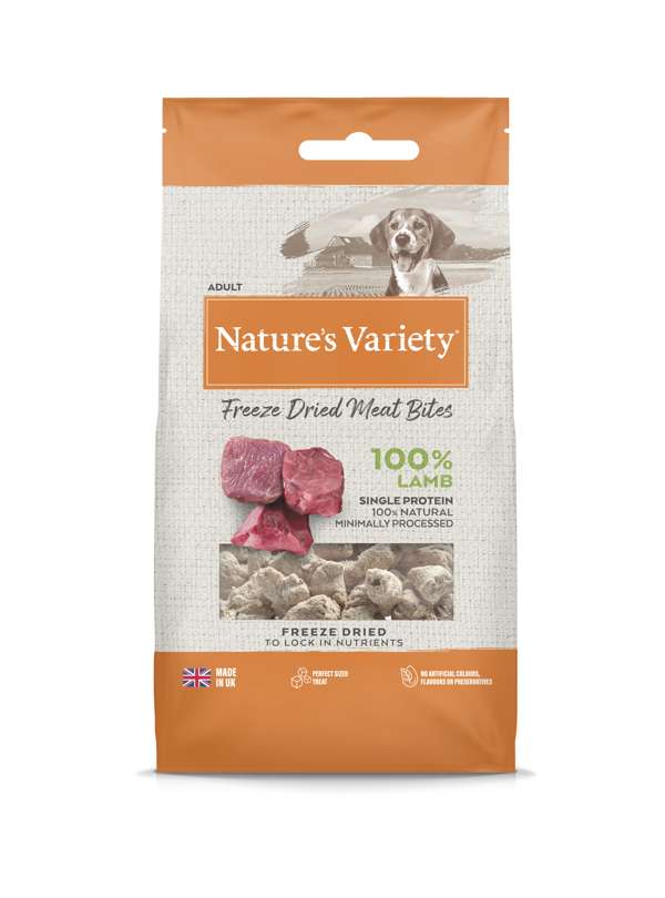 Natures Variety Freeze Dried Meat Bites Dog Lamb 20g