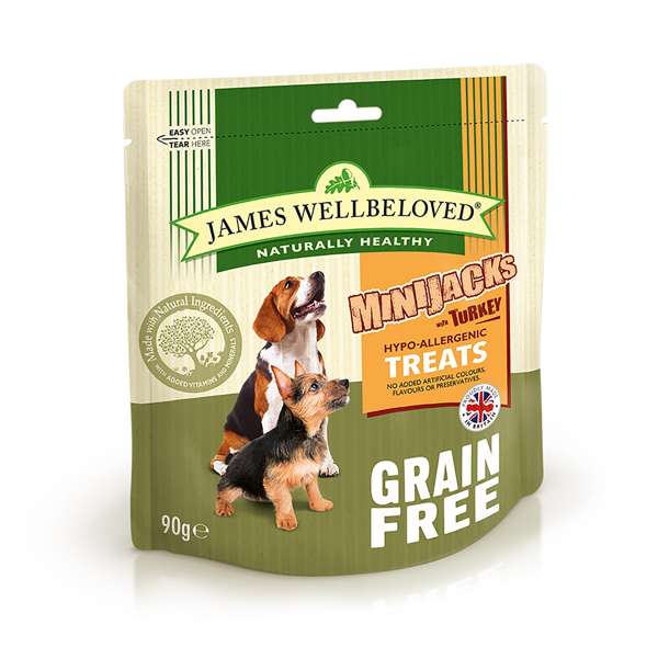 James Wellbeloved Minijacks Cereal Free Turkey 90g