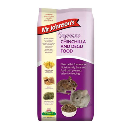 Mr Johnsons Chinchilla & Degu Food 900g