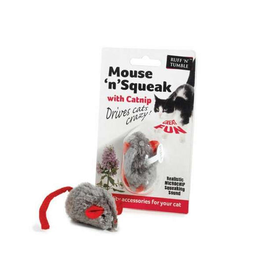 Ruff N Tumble Mouse N Squeak Catnip Toy