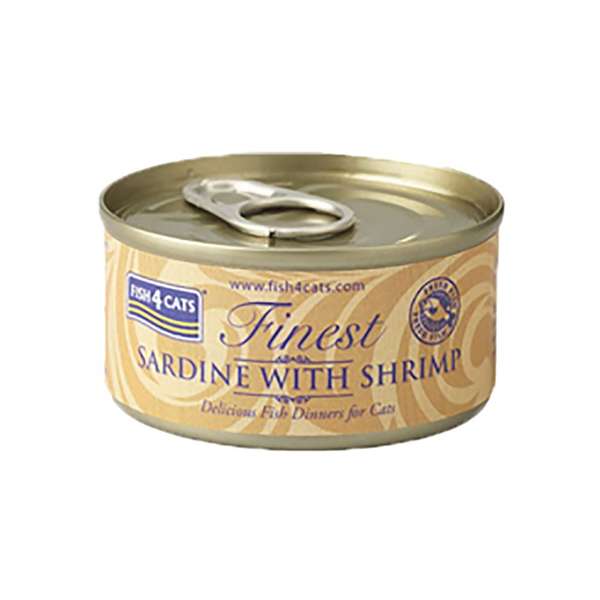 Fish4Cats Cans Sardine with Shrimp 70g x 10