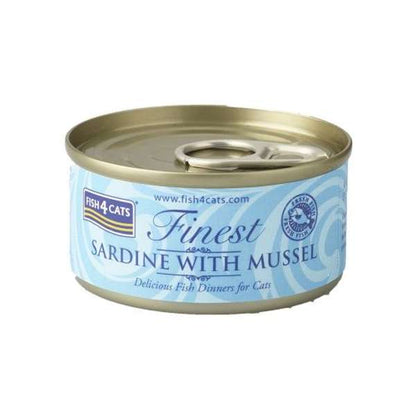 Fish4Cats Cans Sardine with Mussel 70g x 10