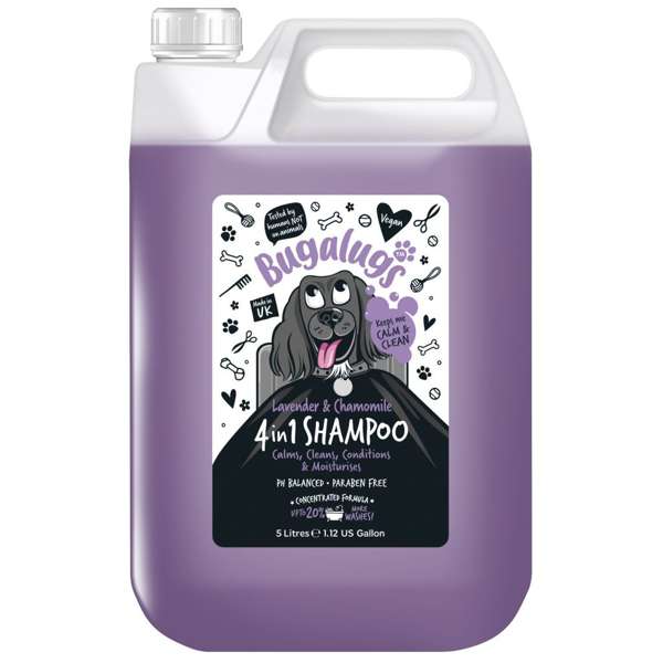 Bugalugs 4-In-1 Lavender and chamomile Vegan Pet Shampoo