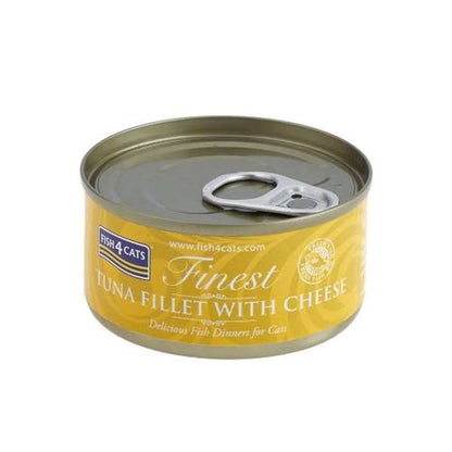 Fish4Cats Cans Tuna Fillet with Cheese 70g x 10