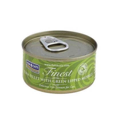 Fish4Cats Cans Tuna Fillet with Green Lipped Mussel 70g x 10