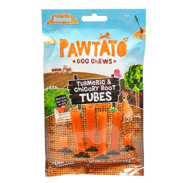 Pawtato Turmeric & Chicory Root Tubes Vegan 90g