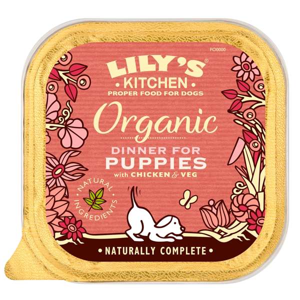 Lilys Kitchen Organic Dinner Puppy Chicken & Veg 10 x 150g