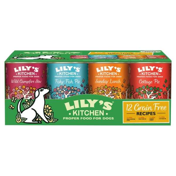 Lilys Kitchen Grain Free Multipack For Dogs 12 X 400g