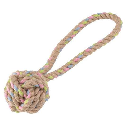 Beco Hemp Rope Ball With Handle Large