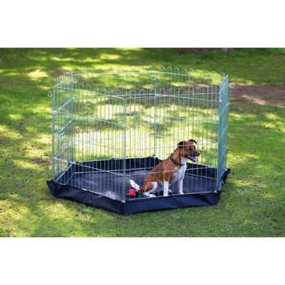 Henry Wag 6-Sided Wire Pet Play Pen with Base 76 x 63cm