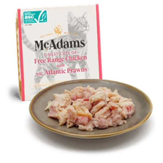 Mcadams Cat British Free-Range Chicken With Msc Atlantic Prawns 100g