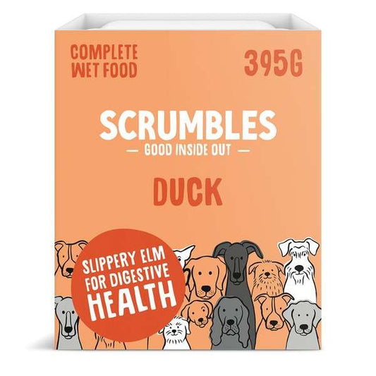Scrumbles Grain Free Wet Dog Food Tray Duck 7 x 395g