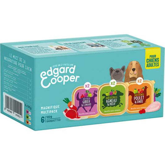 Edgard & Cooper Wet Multipack Cup For Dogs 6 x 100g