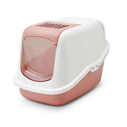 Savic Nestor Cat Toilet Home White / Earth Pink