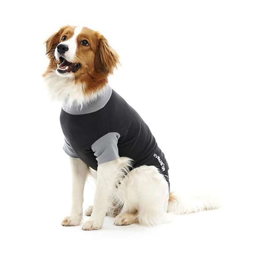 Buster Body Suit For Dogs Black & Grey