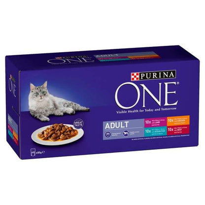 Purina One Pouch Mixed Selection in Gravy 85g x 40