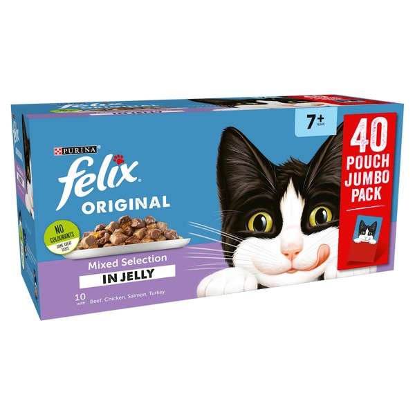 Felix Pouch SENIOR Mixed Selection in Jelly 100g x 40 Pack