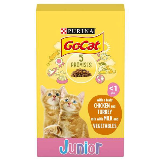 Go-Cat Junior With Chicken Turkey Mix With Milk Dry Cat Food