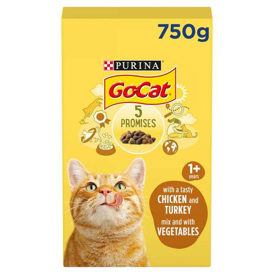 Go-Cat Chicken Turkey Mixed With Vegetables Dry Cat Food
