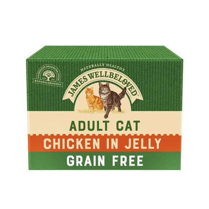 James Wellbeloved Adult Cat Food  Pouch Grain Free - Chicken 12 x 85g